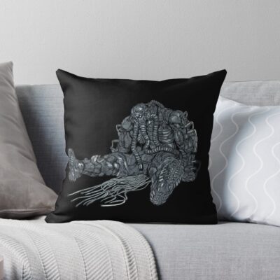 Boss Man Edit- Dorohedoro Throw Pillow Official Dorohedoro Merch